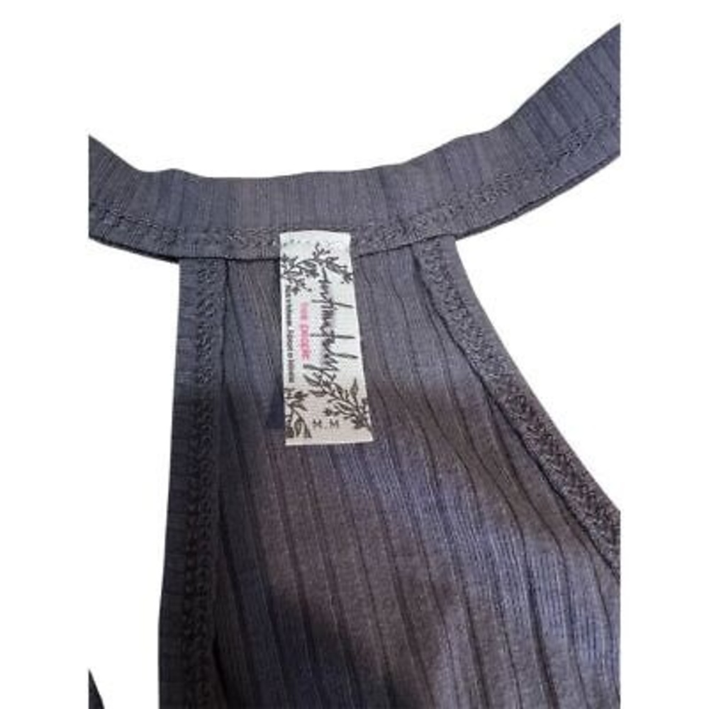 Free People Gray Ribbed Bodysuit - Picture 7 of 8